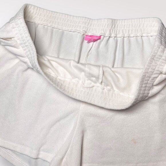Stoney Clover Lane Shorts White Terry Cloth Heart Buttons 1X - Picture 4 of 10